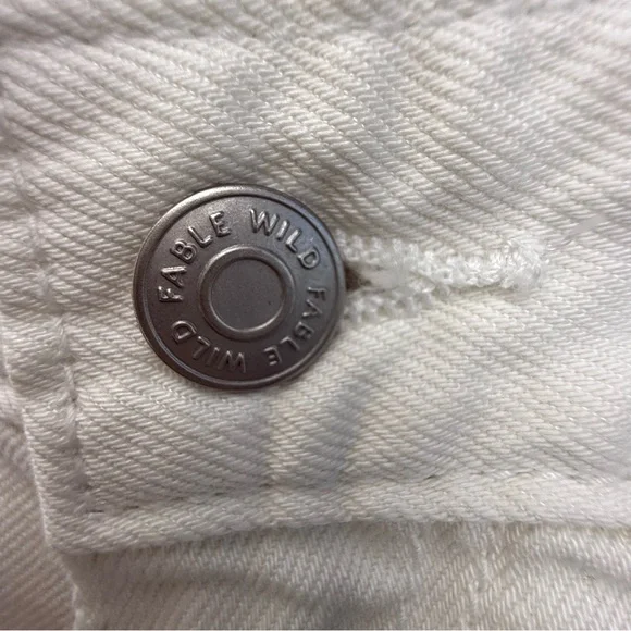 Wild Fable Women’s Size 0 White Wide Leg Cargo Jeans - Picture 11 of 16